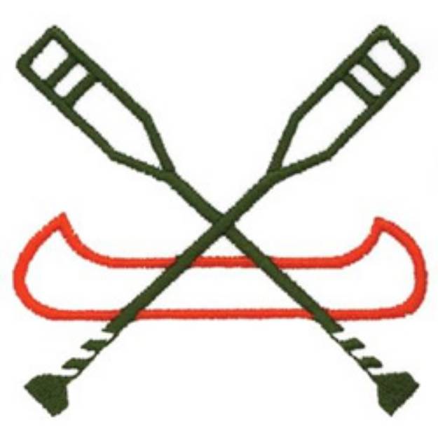 Picture of Canoe Logo Machine Embroidery Design