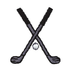 Small Golf Clubs Machine Embroidery Design