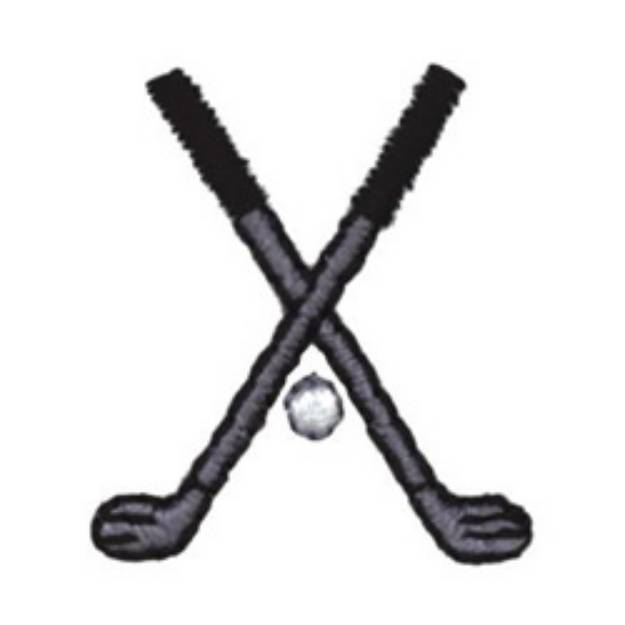Picture of Small Golf Clubs Machine Embroidery Design