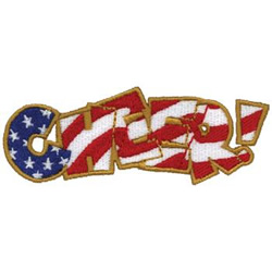 Patriotic Cheer Machine Embroidery Design