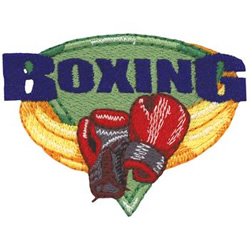 Boxing Machine Embroidery Design