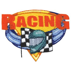 Racing Machine Embroidery Design
