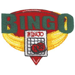 Bingo Machine Embroidery Design