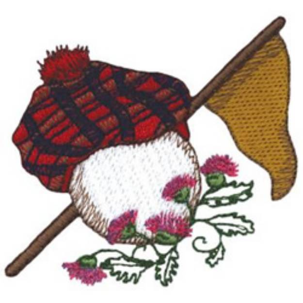 Picture of Scottish Golf Machine Embroidery Design