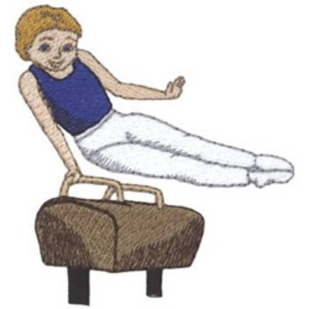 Picture of Gymnastics Boy Machine Embroidery Design