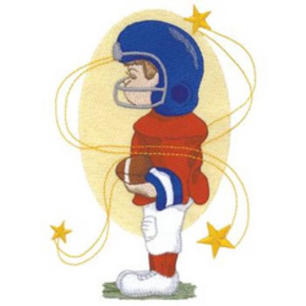 Picture of Lil Football Machine Embroidery Design