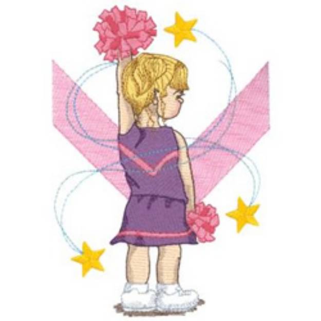 Picture of Cheerleader Machine Embroidery Design