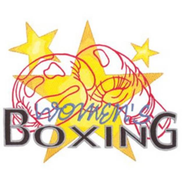 Picture of Womens Boxing Machine Embroidery Design