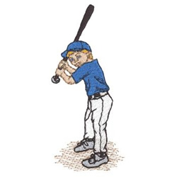 Baseball Boy Machine Embroidery Design
