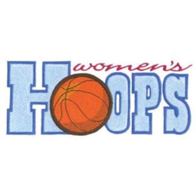 Picture of Womens Hoops Machine Embroidery Design