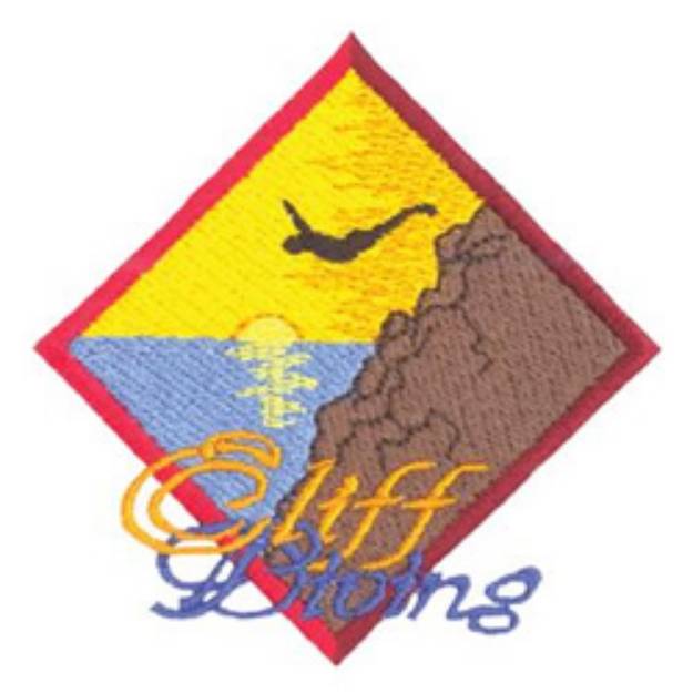 Picture of Cliff Diving Machine Embroidery Design