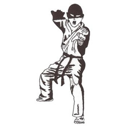 Martial Arts Stance Machine Embroidery Design