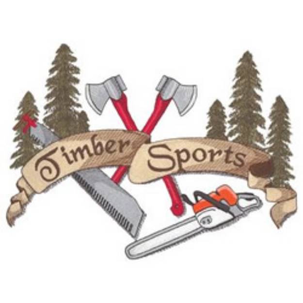 Picture of Timber Sports Machine Embroidery Design