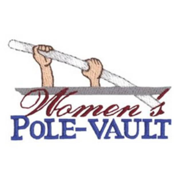 Picture of Womens Polevault Machine Embroidery Design