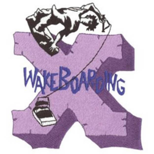Picture of Extreme Wakeboarding Machine Embroidery Design