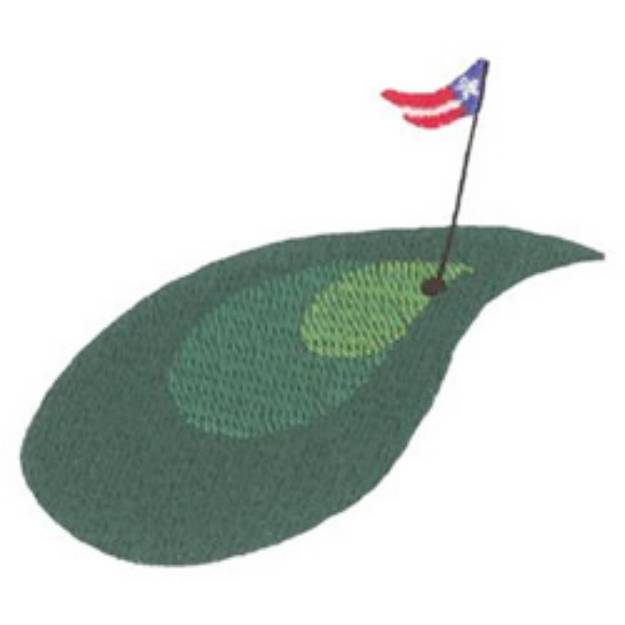 Picture of Patriotic Green Machine Embroidery Design