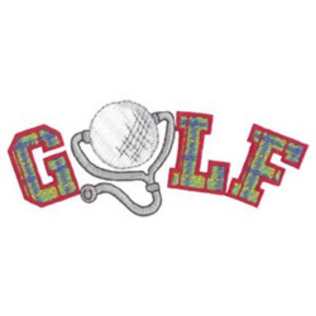 Picture of Medical Golfer Machine Embroidery Design