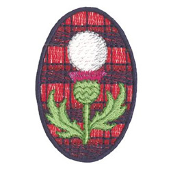 Scottish Thistle Golf Machine Embroidery Design