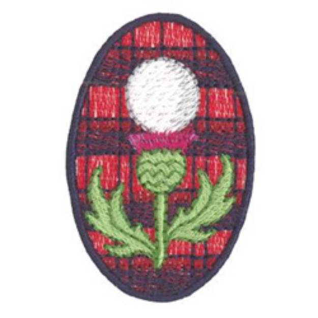 Picture of Scottish Thistle Golf Machine Embroidery Design