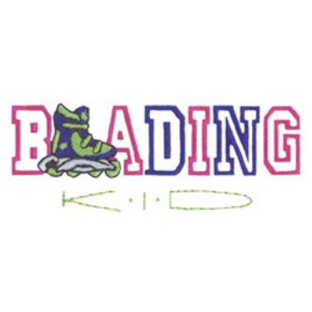 Picture of Blading Kid Machine Embroidery Design
