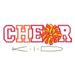 Cheer Kid Machine Embroidery Design