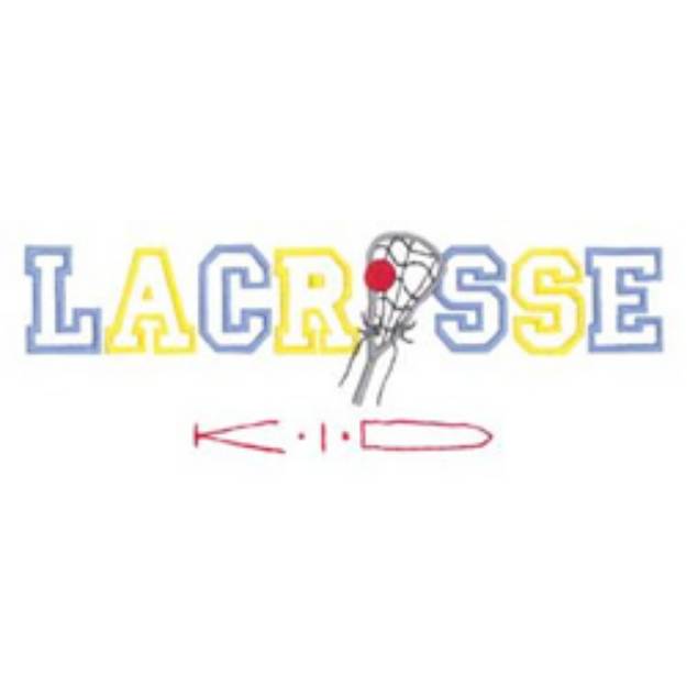 Picture of Lacrosse Kid Machine Embroidery Design