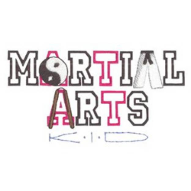 Picture of Martial Arts Kid Machine Embroidery Design