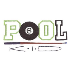 Pool Kid Machine Embroidery Design