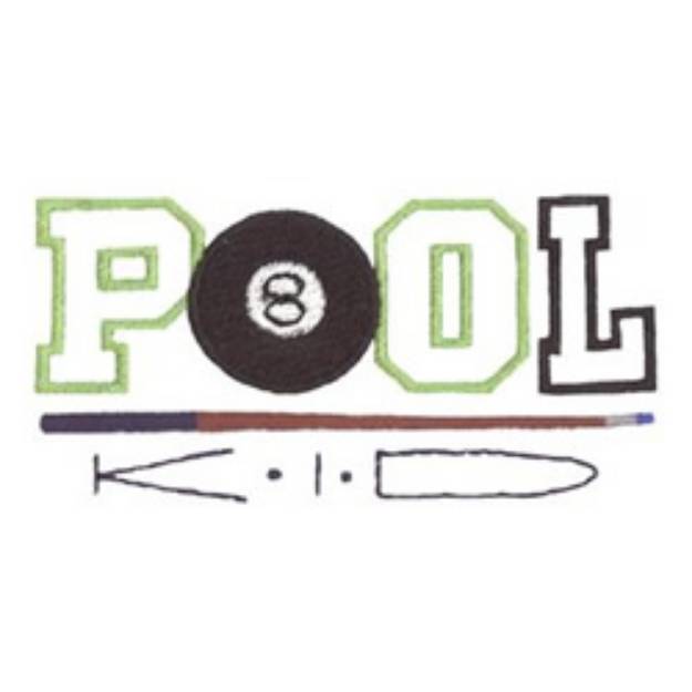 Picture of Pool Kid Machine Embroidery Design