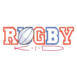 Rugby Kid Machine Embroidery Design