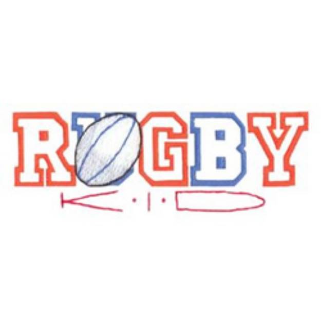 Picture of Rugby Kid Machine Embroidery Design