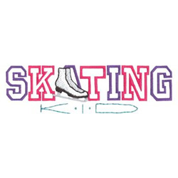 Skating Kid Machine Embroidery Design