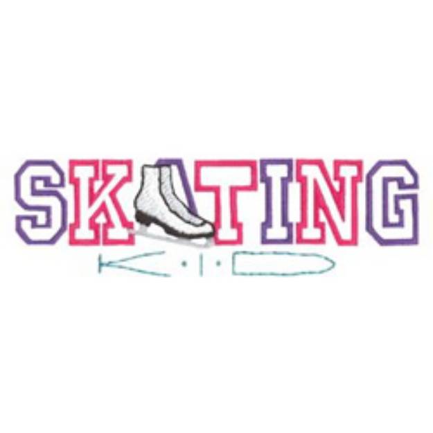 Picture of Skating Kid Machine Embroidery Design