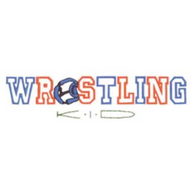 Picture of Wrestling Kid Machine Embroidery Design