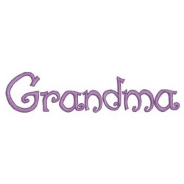 Picture of Grandma Machine Embroidery Design