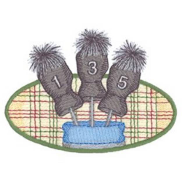 Picture of Golf Club Covers Machine Embroidery Design