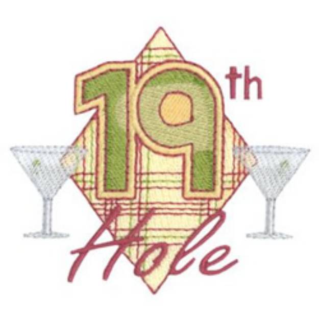 Picture of 19th Hole Machine Embroidery Design