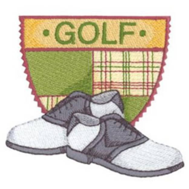 Picture of Golf Shoes Machine Embroidery Design
