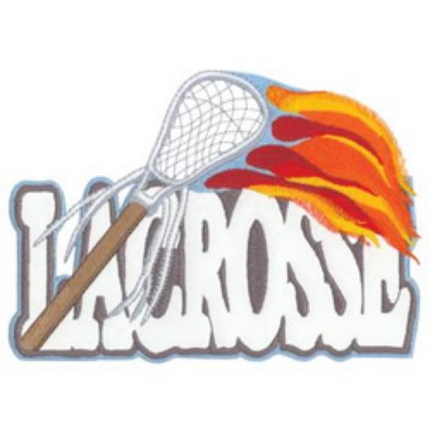 Picture of Lacrosse Applique Machine Embroidery Design