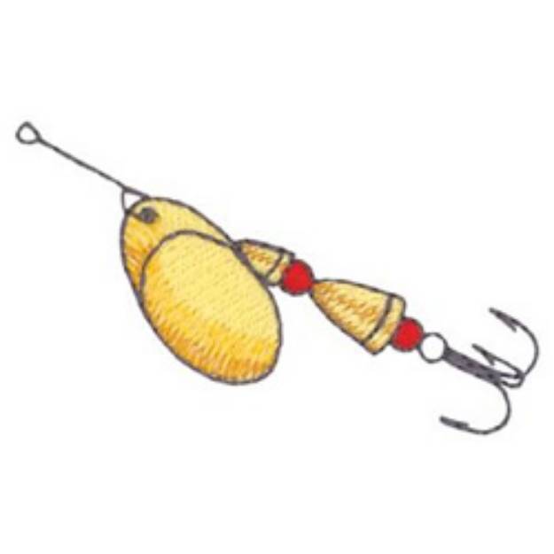 Picture of Spinning Lure Machine Embroidery Design