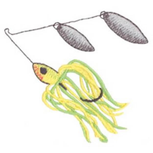 Picture of Double Blade Spinnerbait Machine Embroidery Design
