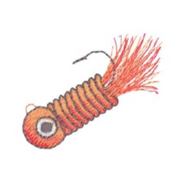Picture of Grub Jig Machine Embroidery Design
