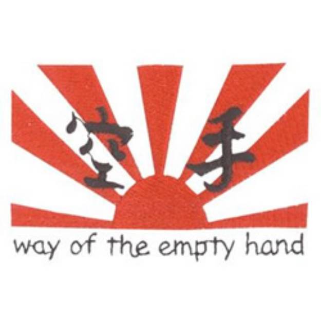 Picture of The Empty Hand Machine Embroidery Design