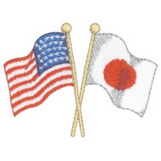 Picture of U S & Japan Machine Embroidery Design
