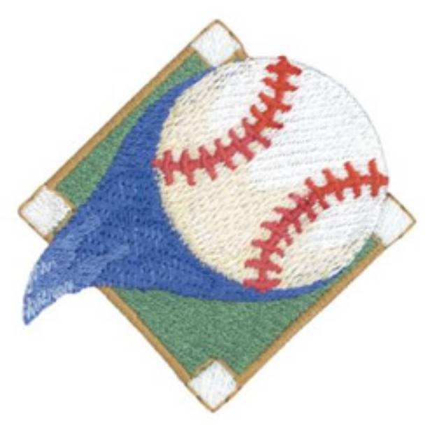 Picture of Softball Design Machine Embroidery Design