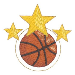 Basketball Stars Machine Embroidery Design