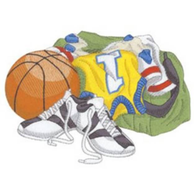 Picture of Basketball Gear Machine Embroidery Design