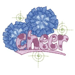 Cheer Machine Embroidery Design