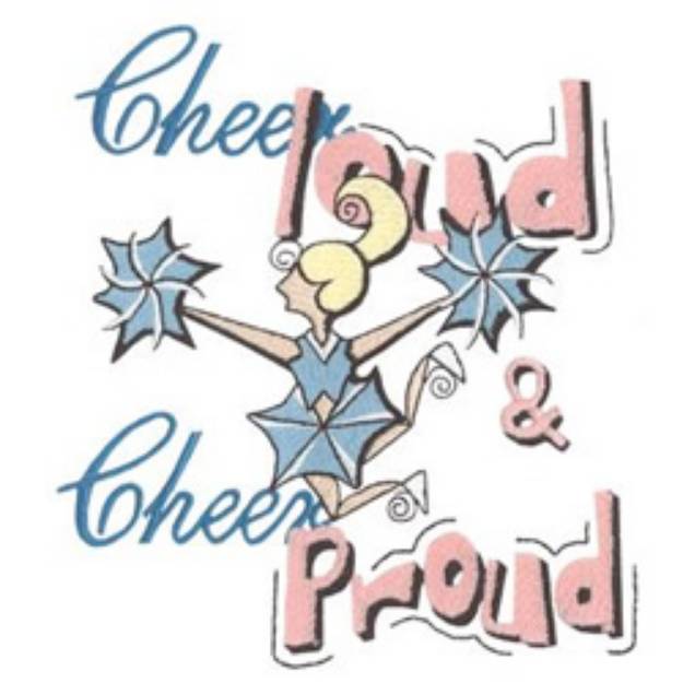 Picture of Cheer Loud Machine Embroidery Design