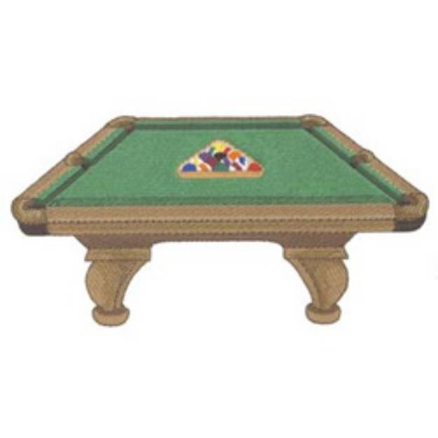 Picture of Pool Table Machine Embroidery Design